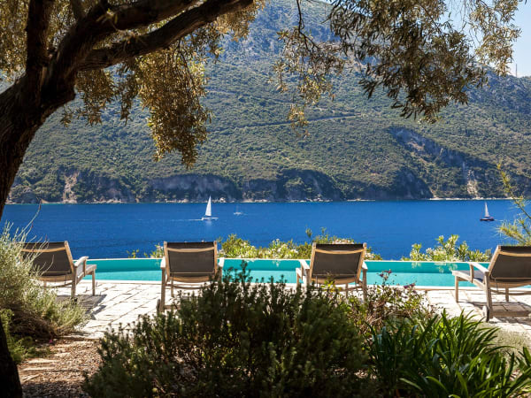 The view from the outdoor dining area.